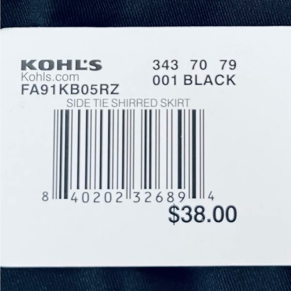 Freshwater Side-Tie Ruched Skirtini Womens Plus Sz 3X Black Swim Skirt NWT - Picture 9 of 15